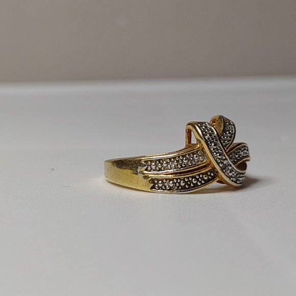 Cute Gold Tone Ring Size 9.75 - Picture 6 of 13